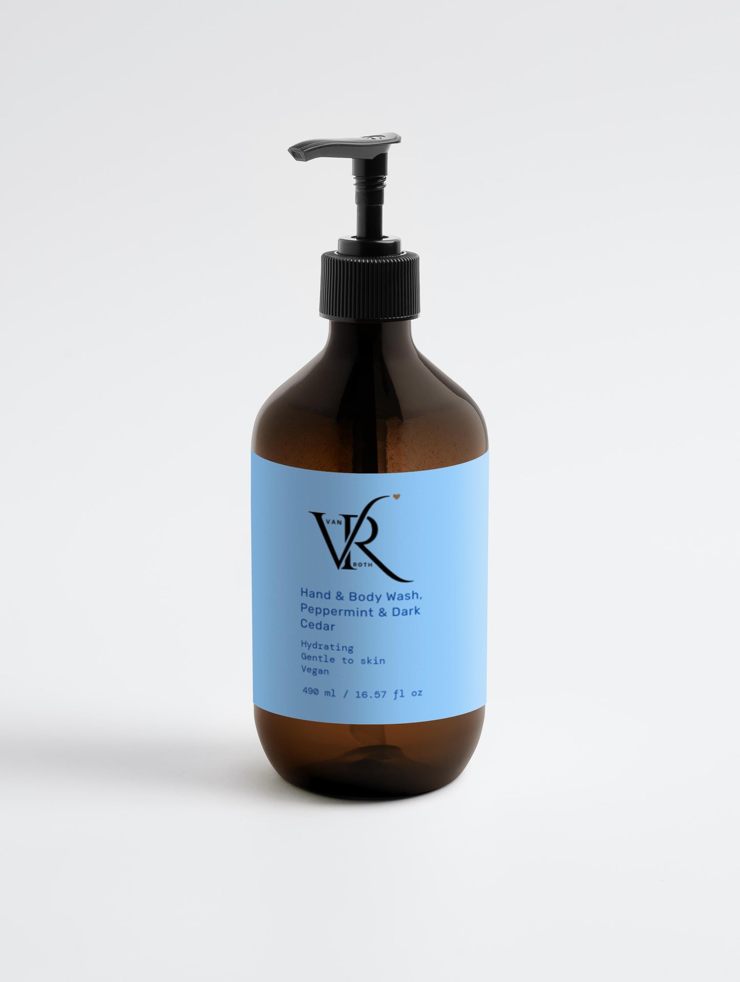 Hand and Body Wash, Peppermint & Dark Cedar