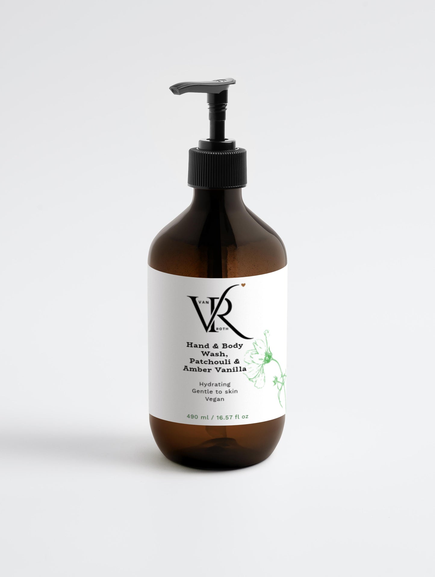 Hand and Body Wash, Patchouli & Amber Vanilla