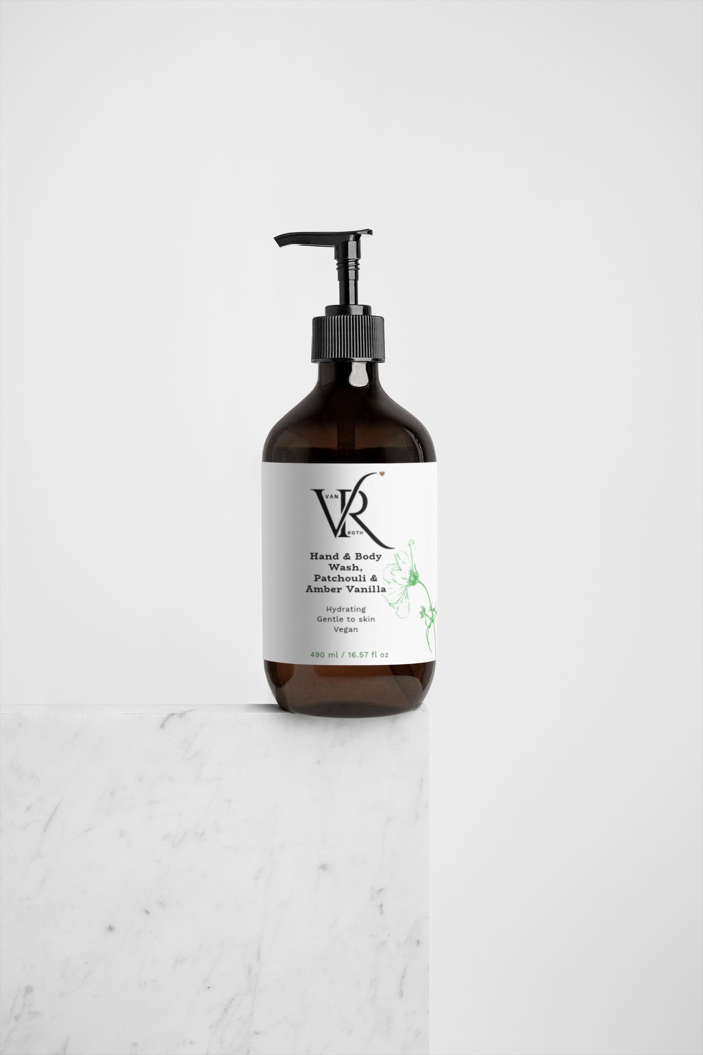 Hand and Body Wash, Patchouli & Amber Vanilla