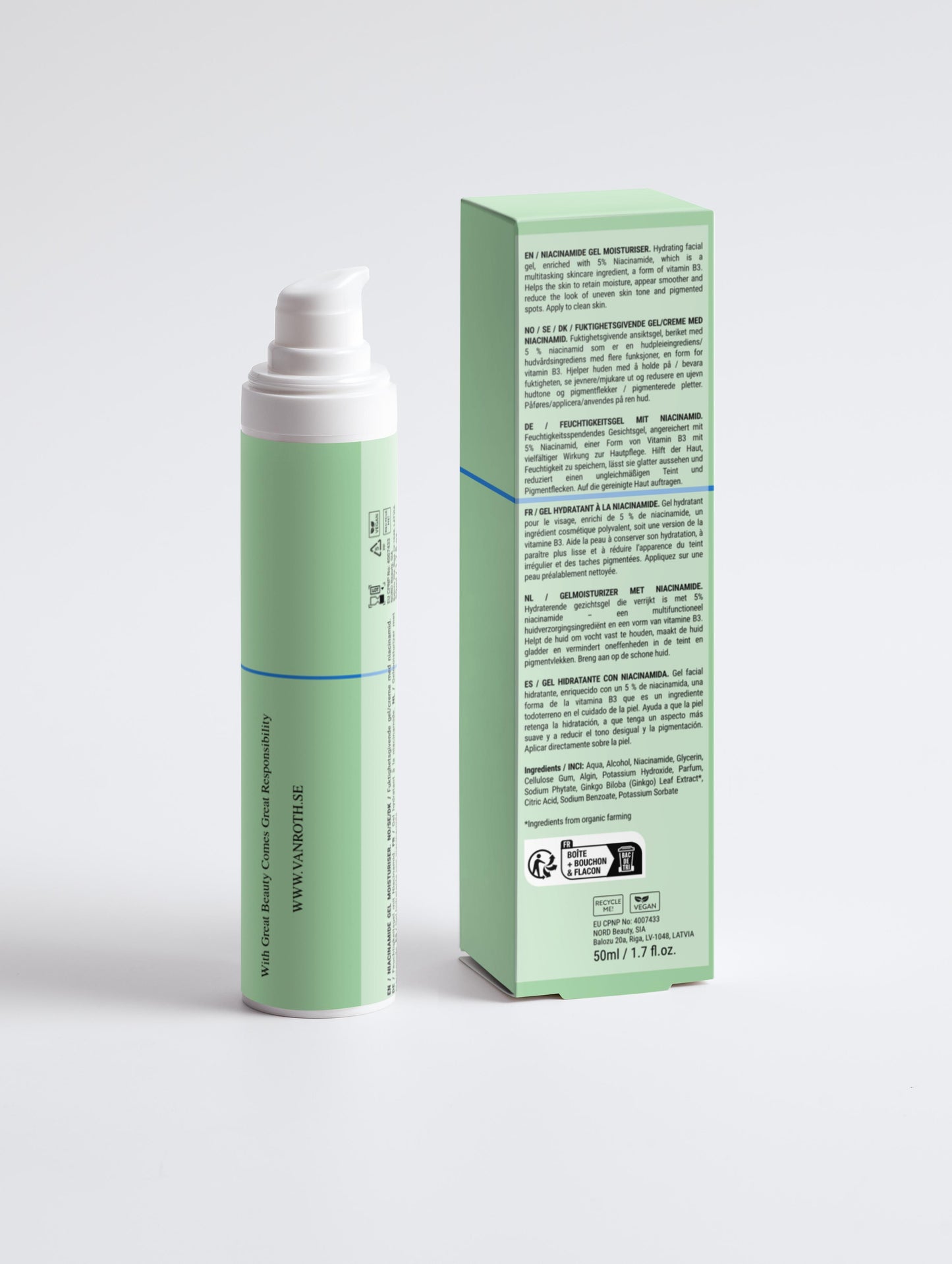 Niacinamide Gel Moisturizer - Anti Uneven Skin Tone and Dark Spots