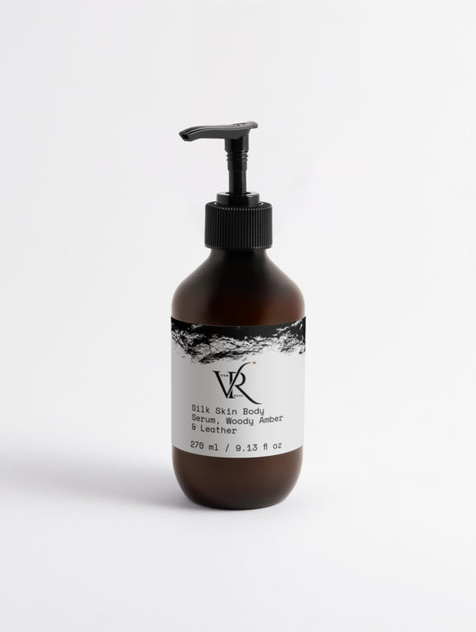 Silk Skin Kropp Serum, Woody Amber & Leather
